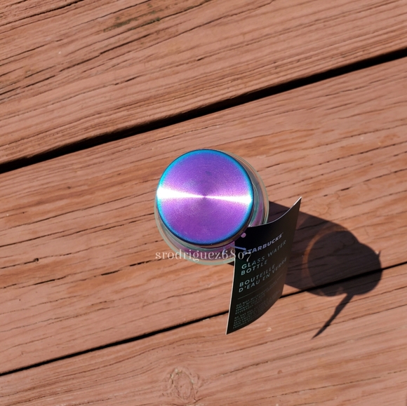 Starbucks purple/teal ombre glass bottle - Picture 3 of 6